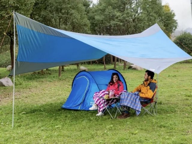 帐篷门帘撑杆如何使用